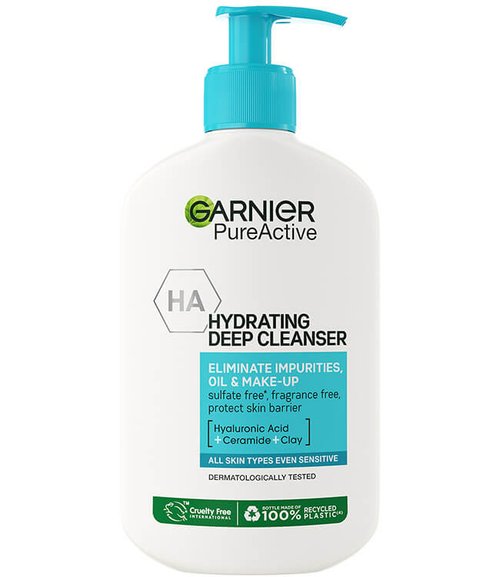Garnier Hydrating Deep Facial Cleanser with Hyaluronic Acid   